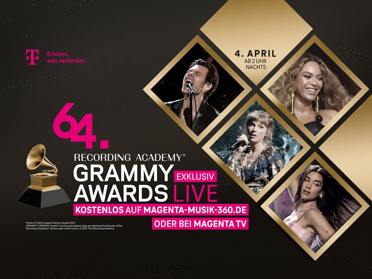 Telekom shows the 65th Annual GRAMMY Awards® exclusively in Germany