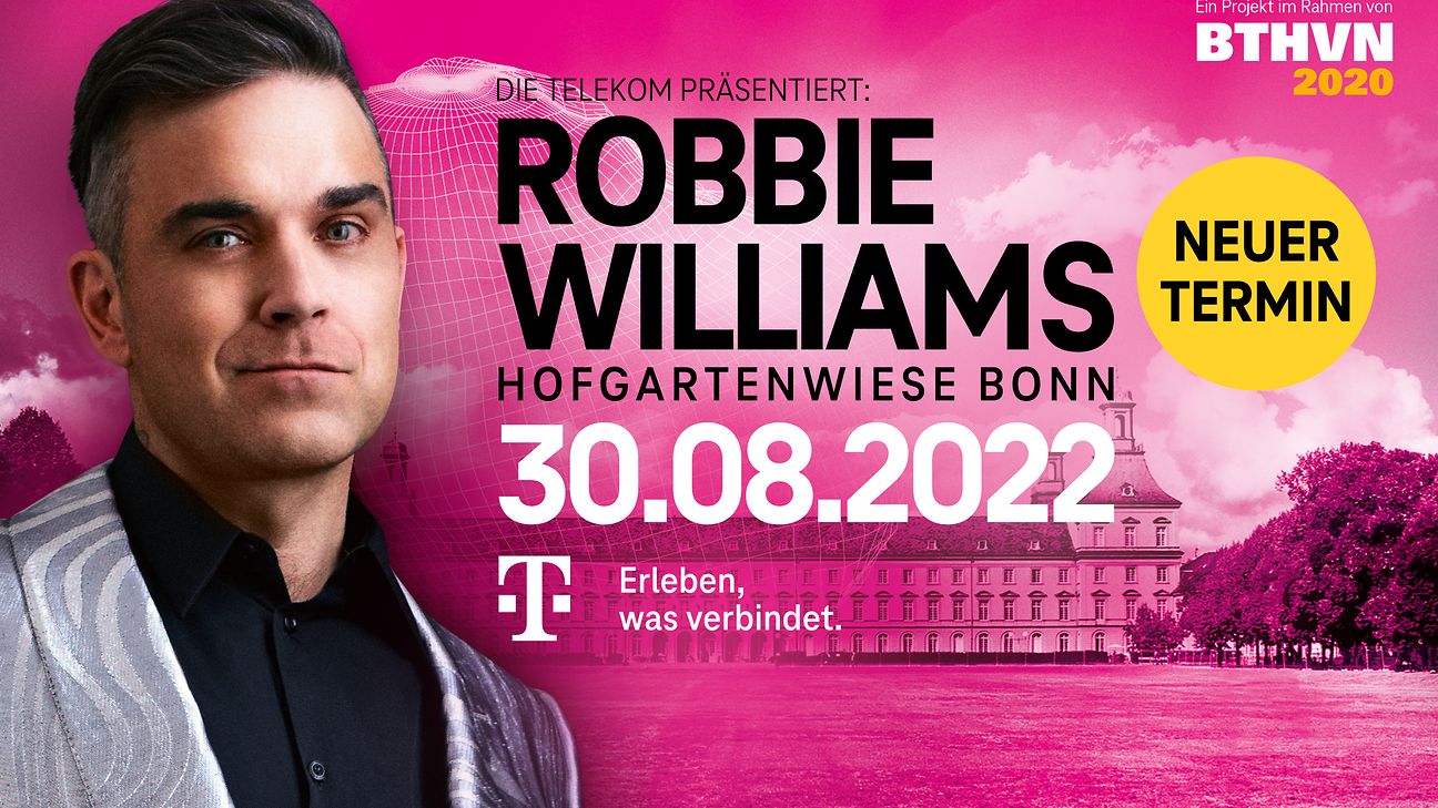 Robbie Williams spielt 2022 in Bonn.