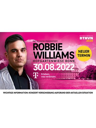 Robbie Williams spielt 2022 in Bonn.