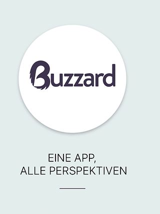 Screenshot von Buzzard-App.