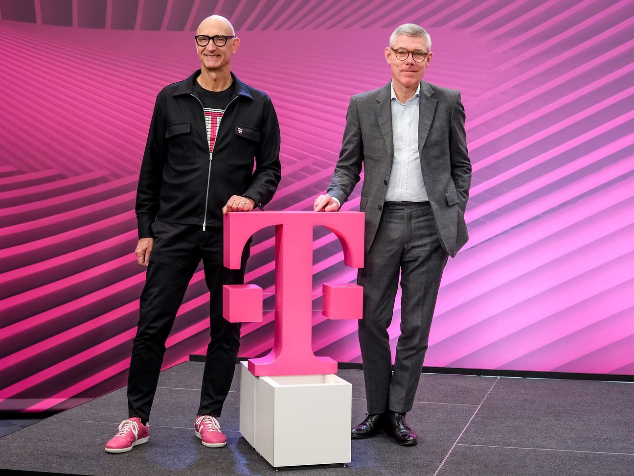 Tim Höttges (links) und Christian Illek.