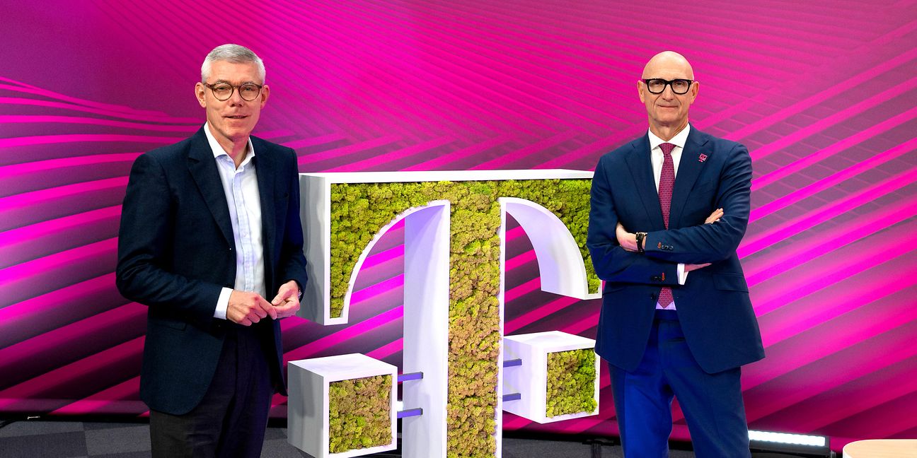  CFO Christian Illek (left) and CEO Tim Höttges.