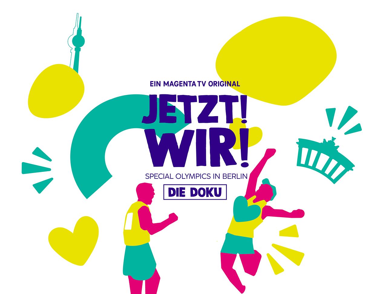 Das Vorschaubild der Dokumentation „Jetzt! Wir! Special Olympics in Berlin” 