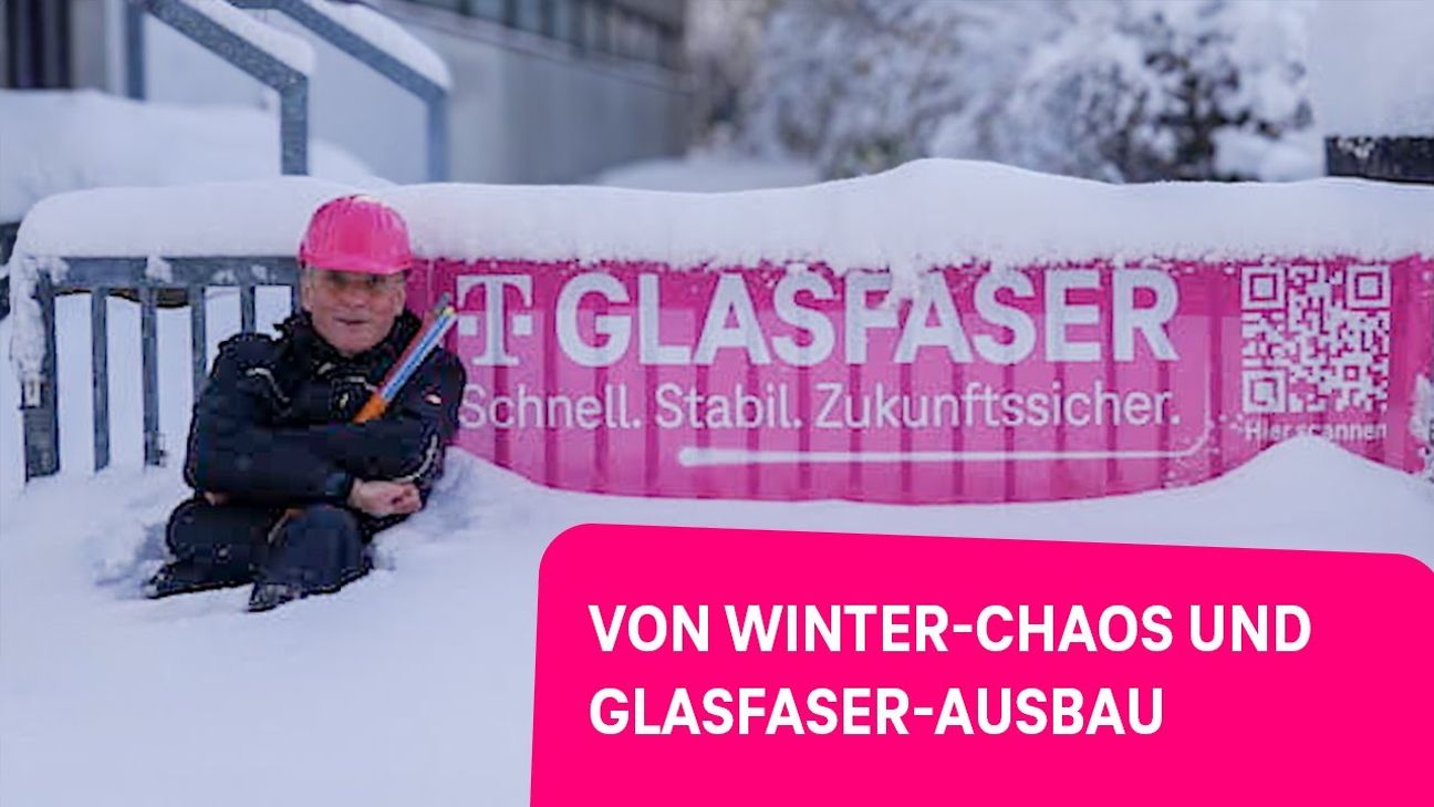 Winternet: Was macht der Glasfaserausbau, wenn's schneit?