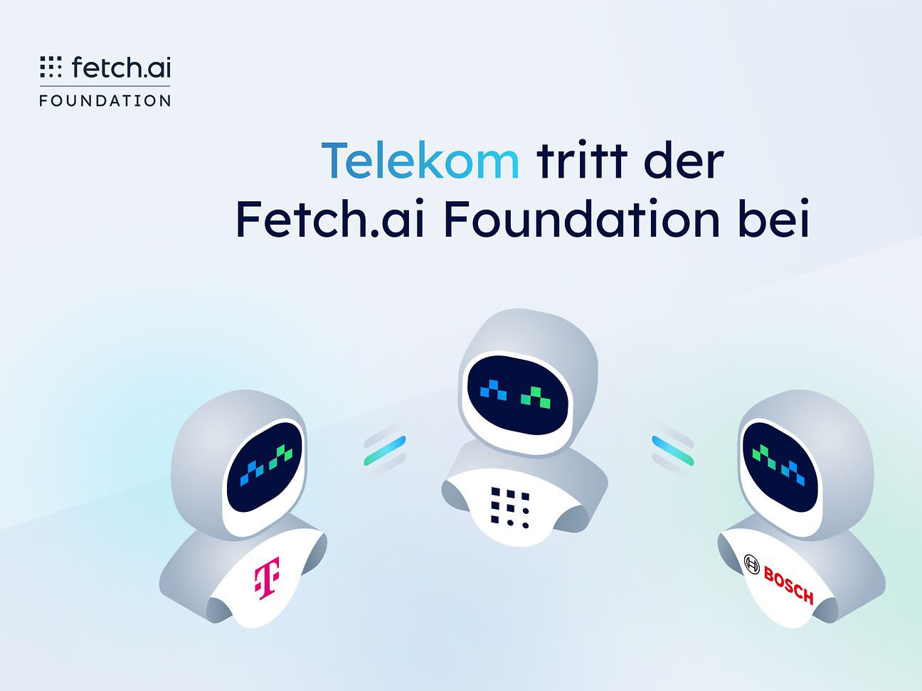 Die Telekom kooperiert mit Bosch und der Fetch.ai Foundation. 