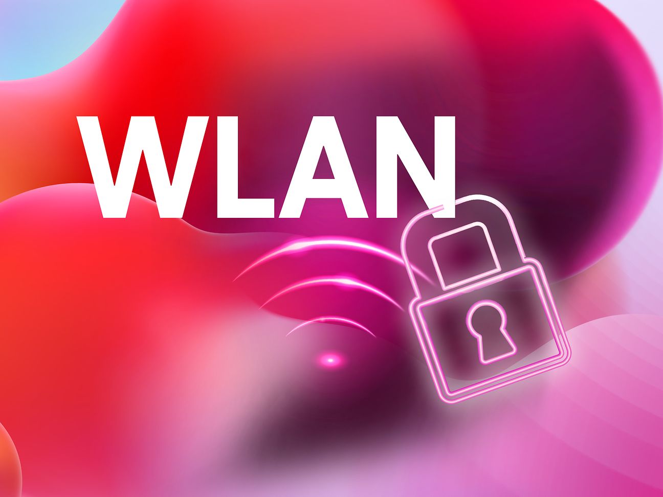 A padlock protects the Wi-Fi network 