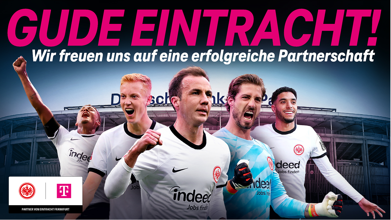 Deutsche Telekom: Technologie-Partnerschaft mit Eintracht Frankfurt.