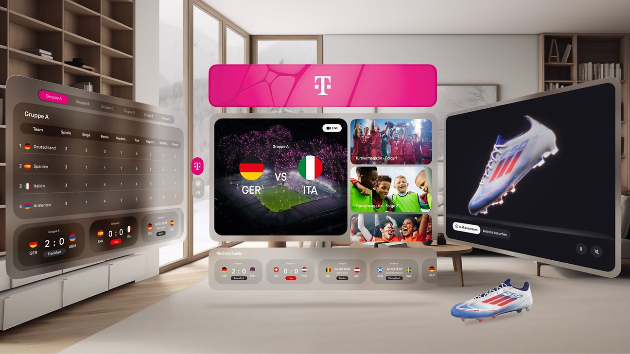 Telekom hebt Fan-Erlebnis zur UEFA EURO™ 2024 mit XR und AR auf neues Level.