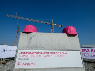 Laying of the foundation stone for the expansion of the Biere data center in 2016