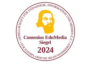 Siegel zur Auszeichntung von Comenius EduMedia 2024