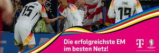 Jubelnde Spieler der deutschen Nationalmannschaft