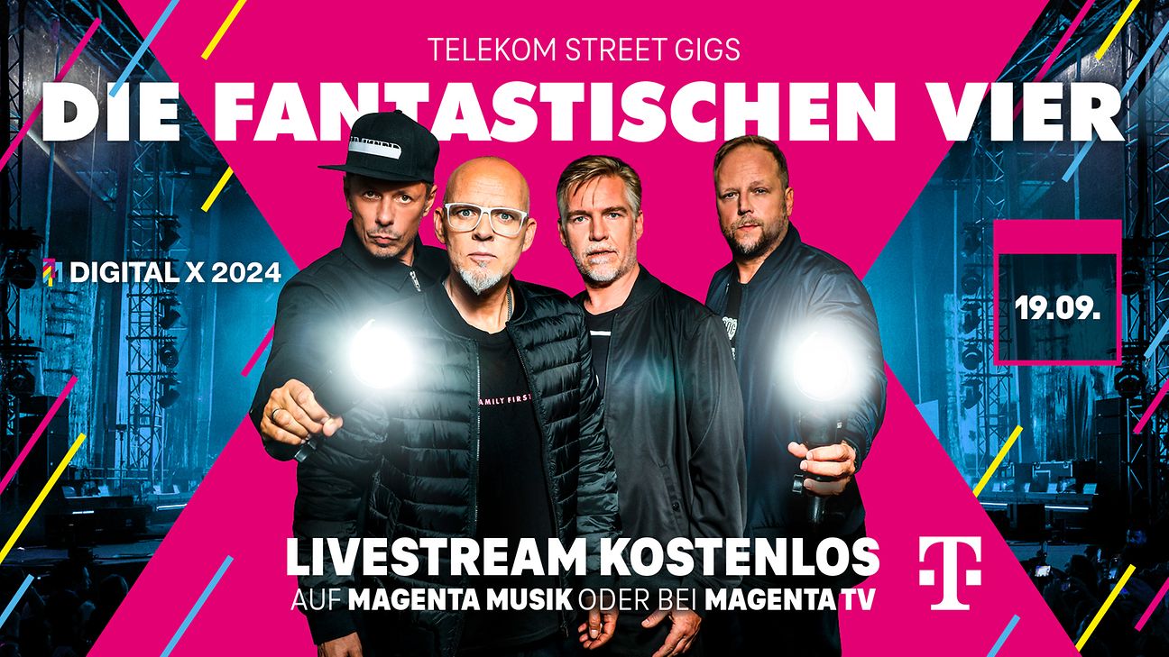 Die Fantastischen Vier treten bei der Digital X in Köln auf.