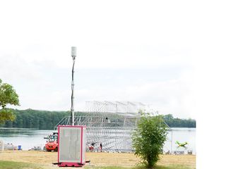 Der „Mobilfunkmast-to-go“ der Telekom im Einsatz