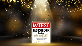 Die Telekom sichert sich den Testsieg im aktuellen Imtest Festnetz-Test.