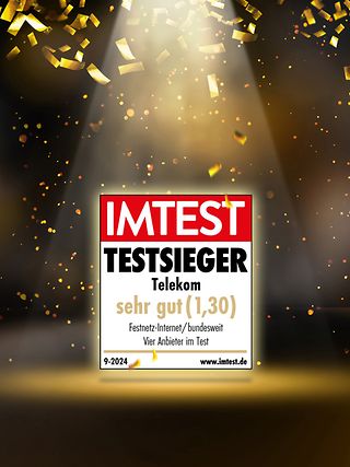 Die Telekom sichert sich den Testsieg im aktuellen Imtest Festnetz-Test.