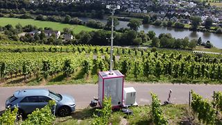 5G campus network in the vineyards on the Moselle.