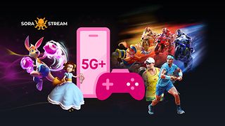 5G+ gaming package with access to 100 top games on the “Sora Stream” cloud gaming platform.