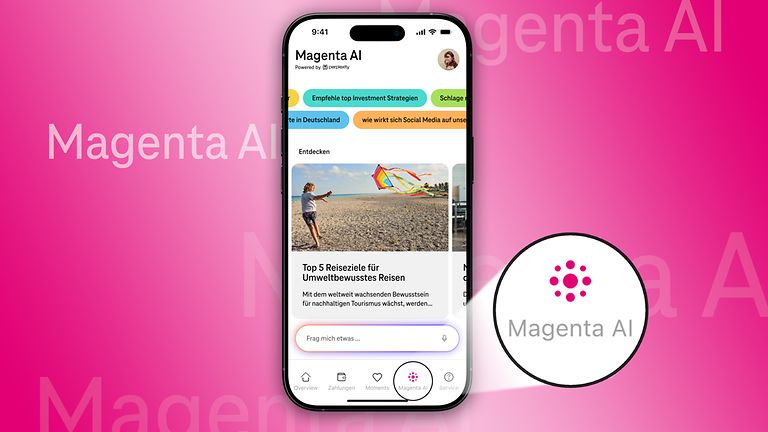 Screenshot der MeinMagenta-App