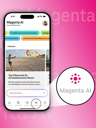 Screenshot ot the MeinMagenta-App