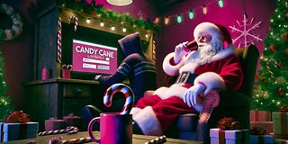 Decorative image: A hacker fails to breach the security measures in Santa's webshop.