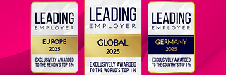 Auszeichnungen Leading Employer 2025: Europe, Germany und Global