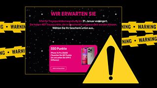 So sehen Websites aus, mit den Kunden der Telekom betrogen werden sollen