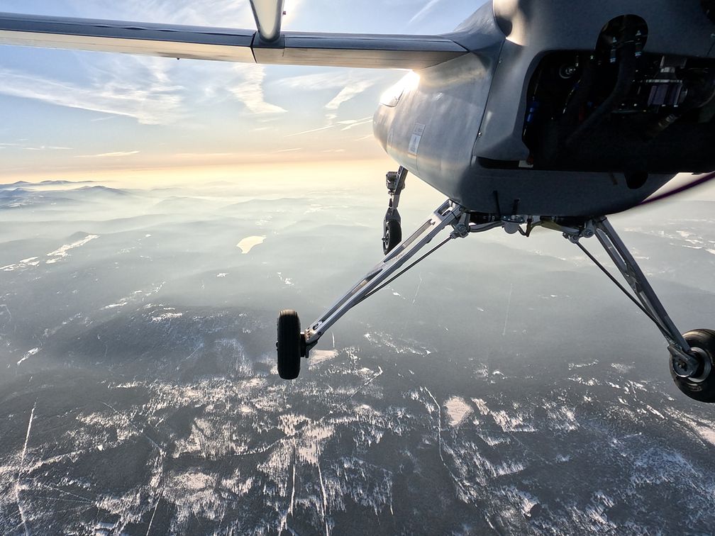 Datenfluss dank Drohne: Die fliegende Antenne der Telekom sorgte für Mobilfunk an einem unversorgten Pistenabschnitt.