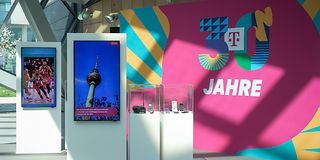 Exhibition 30 years Deutsche Telekom AG.