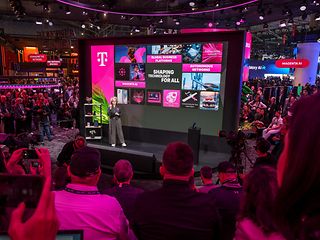 Claudia Nemat während der Magenta Keynote.
