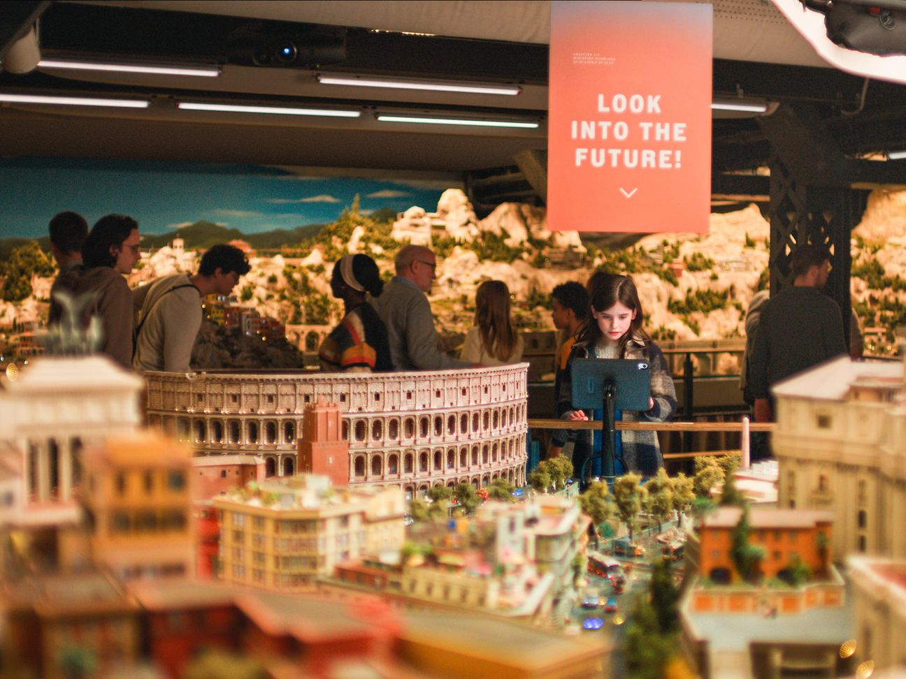 Mädchen im Miniaturwunderland.