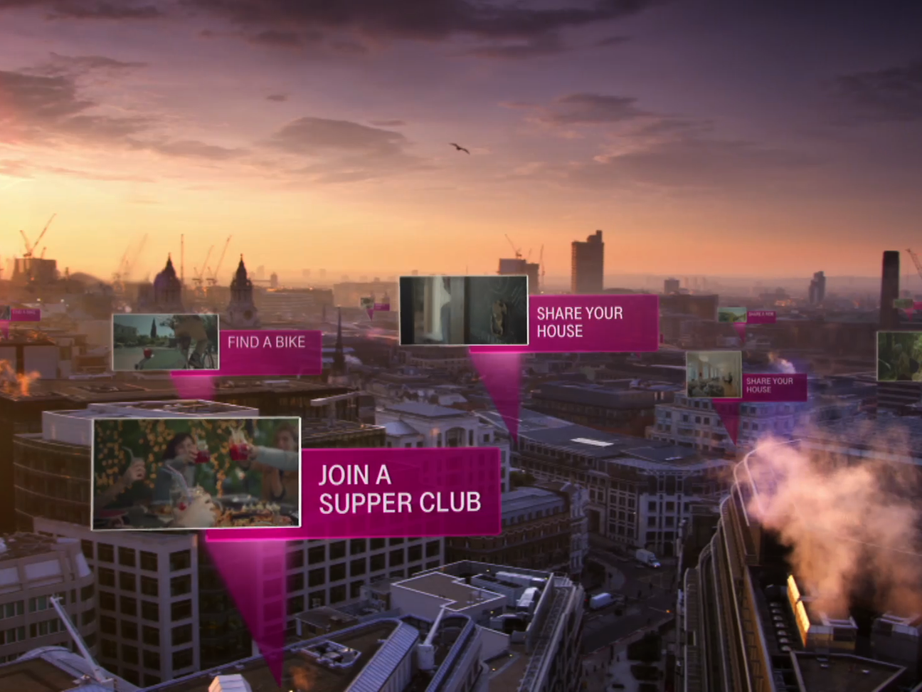 Montage Sharing Economy Kampagne