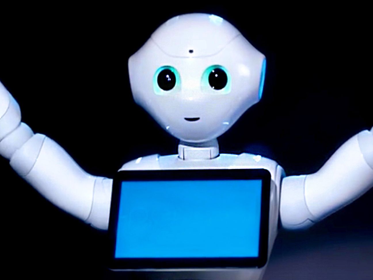 Pepper, ein humanoider Roboter von Aldebaran.