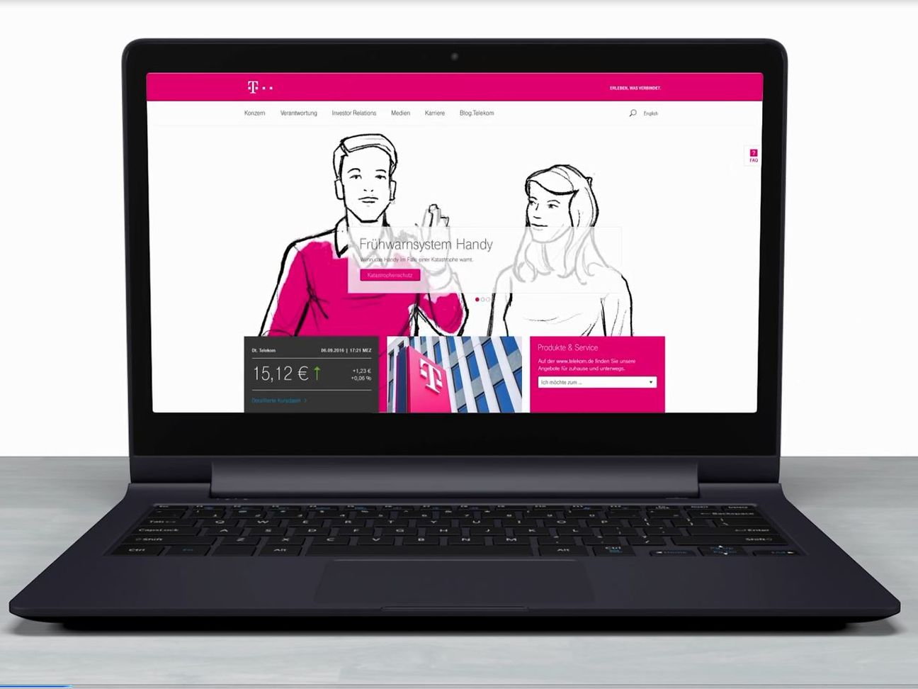 Relaunch der Unternehmens-Webseite www.telekom.com