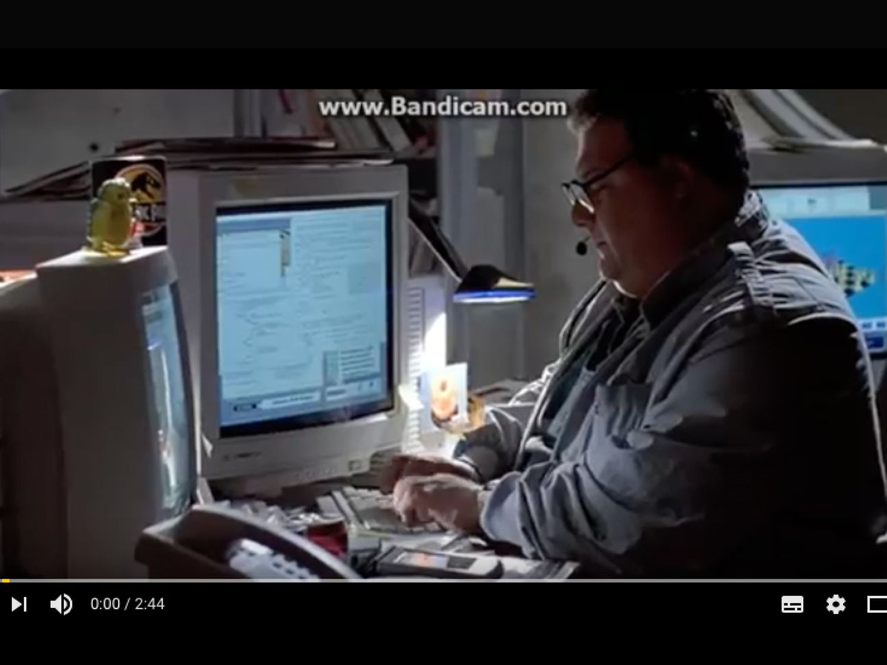 Jurassic Park Computer Hack Screen