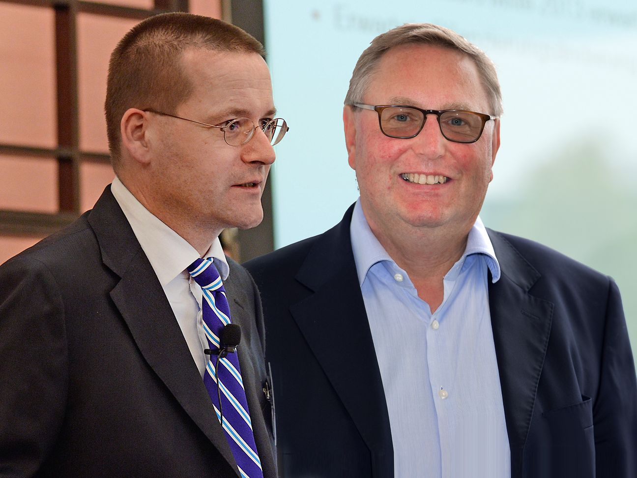 Interview IFRS 15: Helmut Becker (rechts) und Michael Brücks.