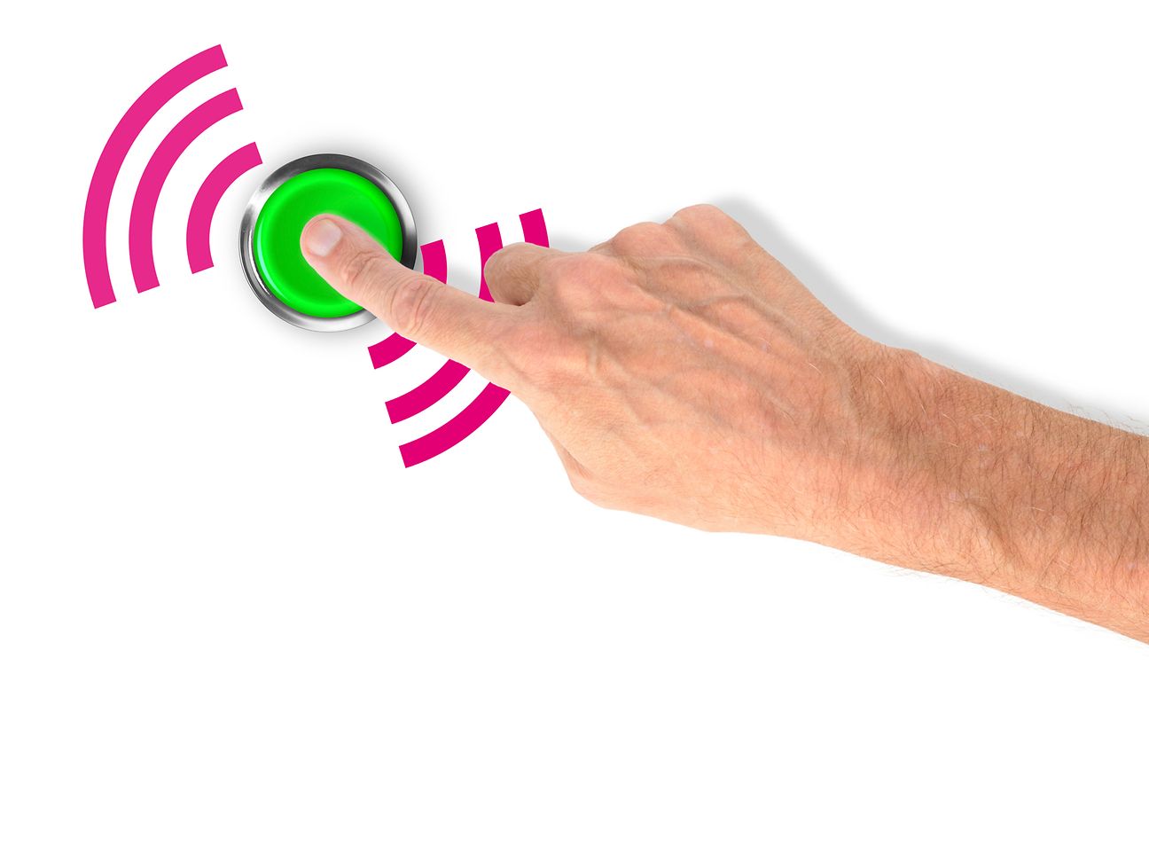 Symbolfoto Knopfdruck IoT Symbolfoto Knopfdruck IoT