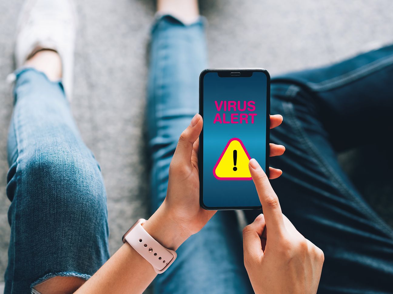 Illustration virus scanner 