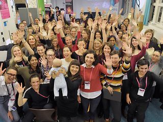More than 50 female hackers came from all over Europe to the first AI Hackathon only for women of Telekom. 