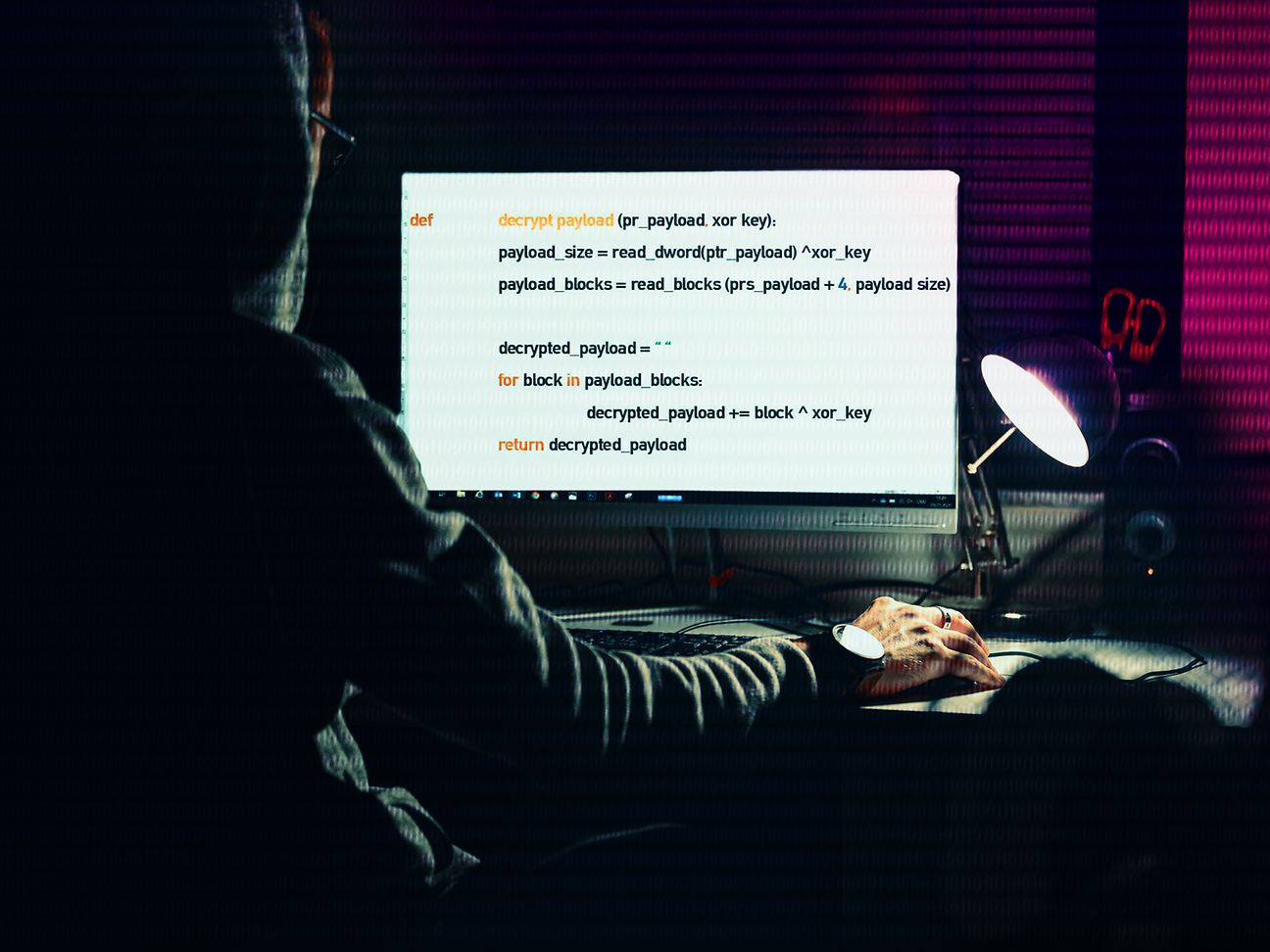 That's how the payload decryption is implemented as pseudo code.
