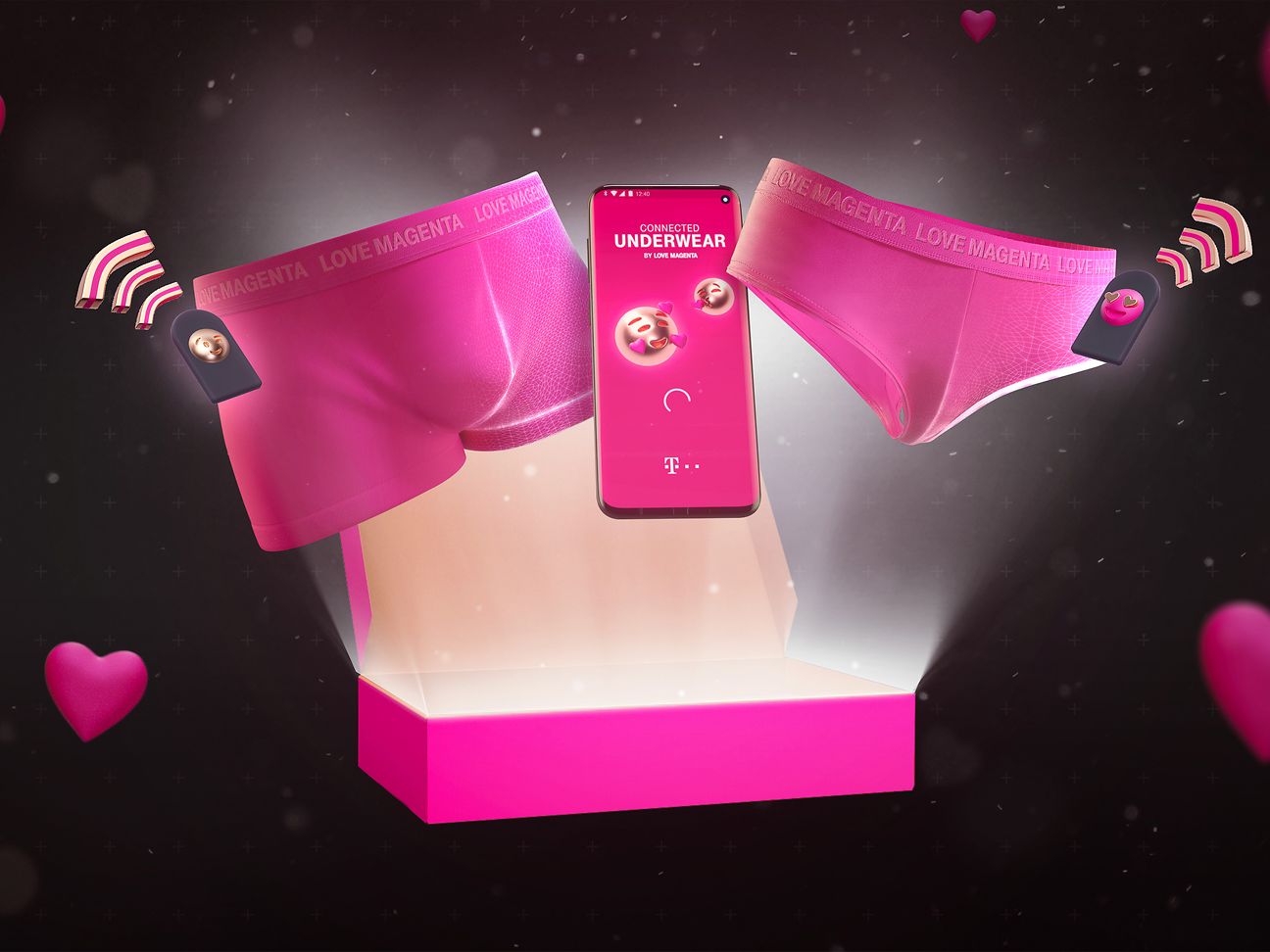 Die Love Magenta Connected Underwear