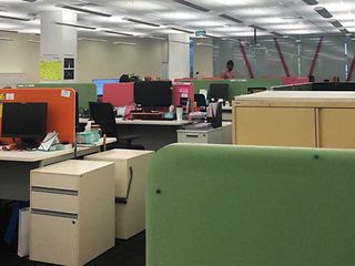 An open-plan office at T-Systems Singapore