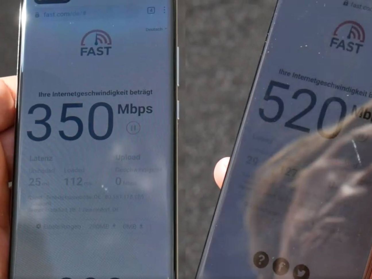 Testgeräte bei 5G Test in Düsseldorf