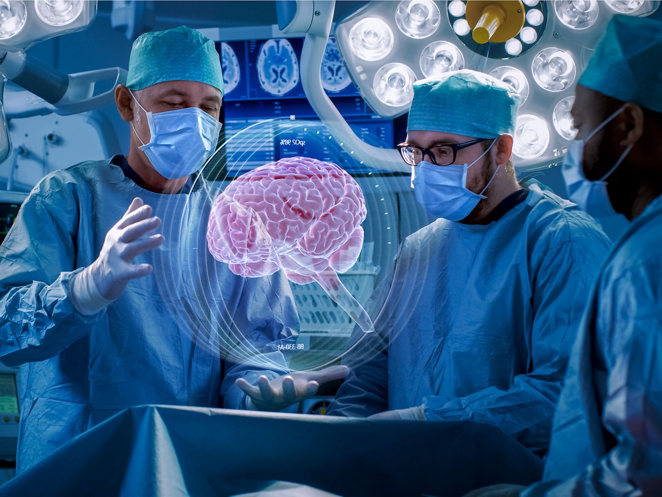 Virtual support during surgeries.