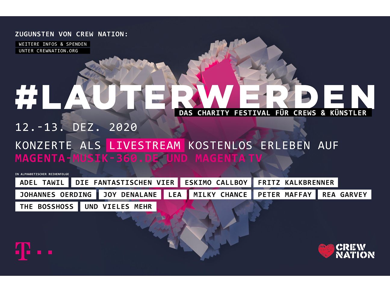 Im Bild: lautwerden Charity Festival Line-Up