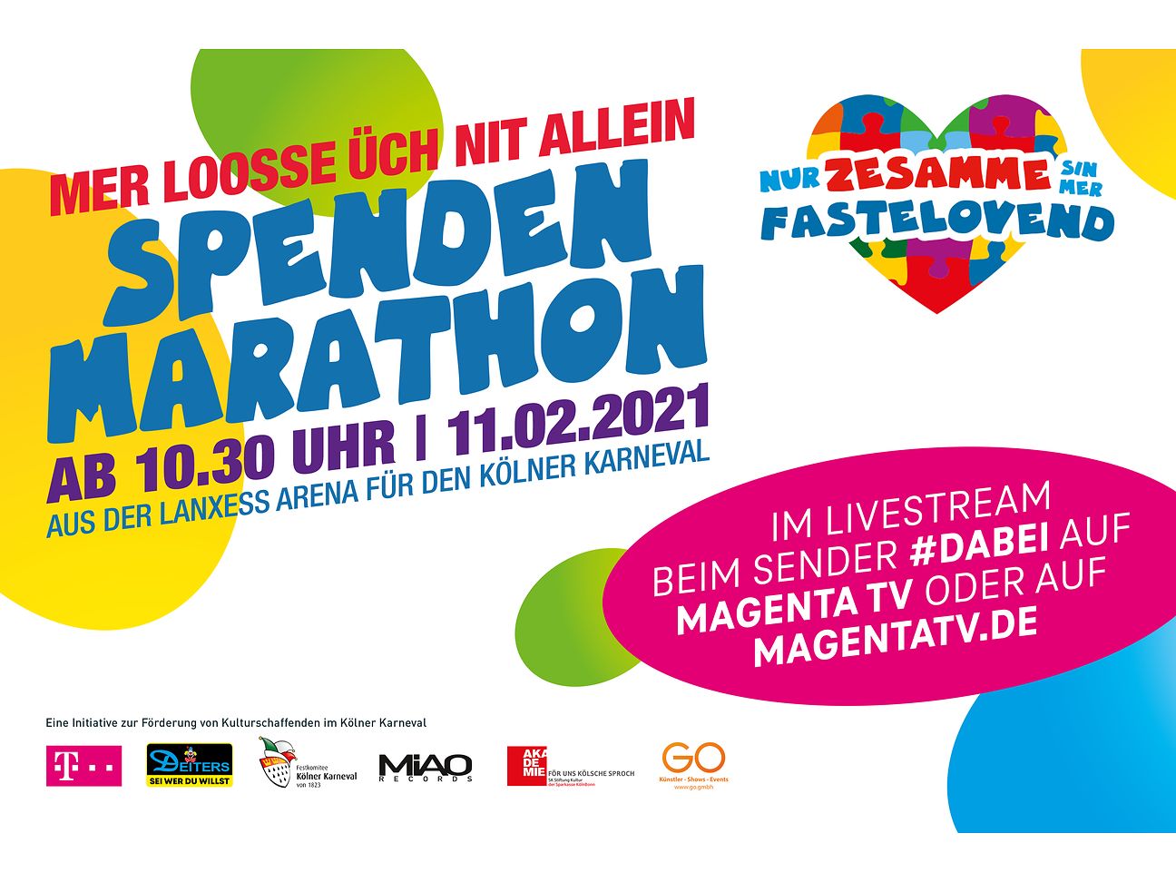 Telekom zeigt den Spendenmarathon.