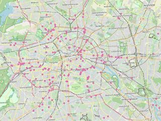 Karte von Berlin zeigt ILG Standorte