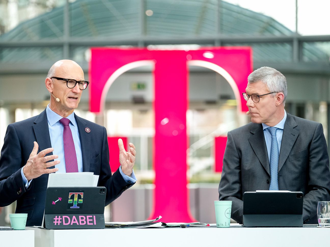 Tim Höttges (links) und Christian Illek