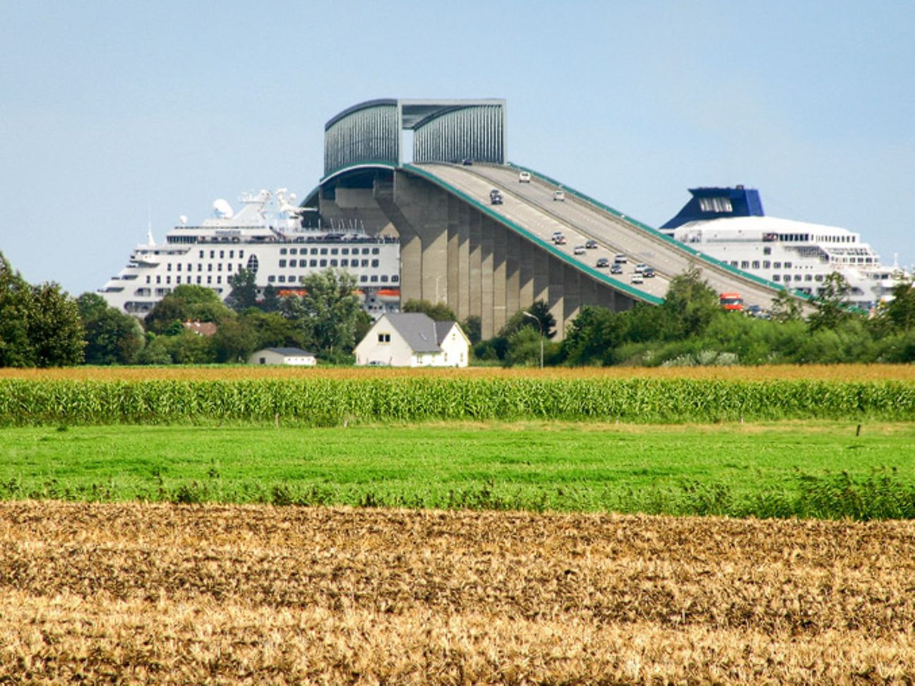 Landschaft in Brunsbüttel.