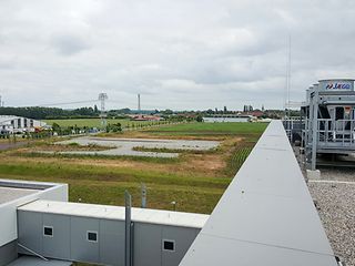 Blick vom Dach des Rechenzentrum Biere.